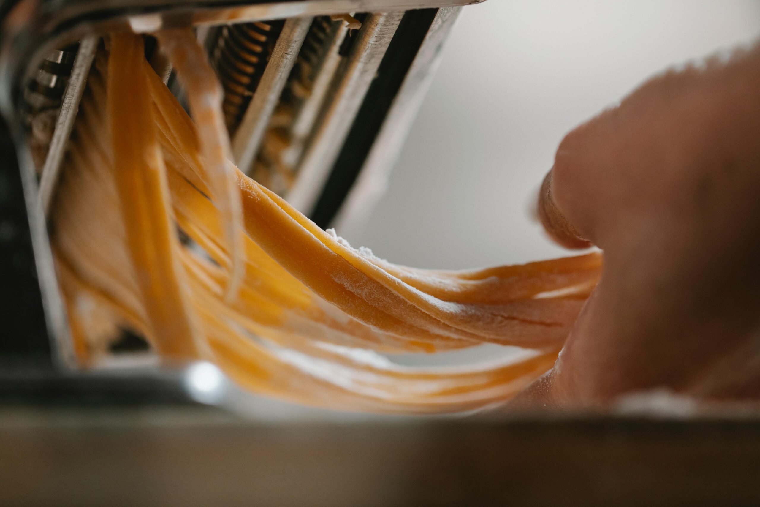 Rolling handmade pasta daily